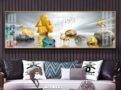 File gốc File tranh hiện đại pha lê gương KF97501 (dành cho quảng cáo)