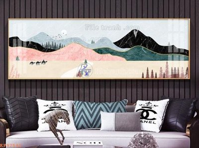 Tải về file gốc File tranh hiện đại pha lê gương KF97543 (chuẩn in ấn)