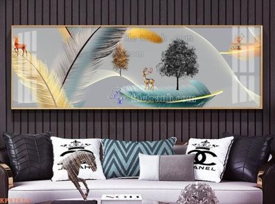 Tải file gốc File tranh hiện đại pha lê gương KF97614 dùng cho in ấn