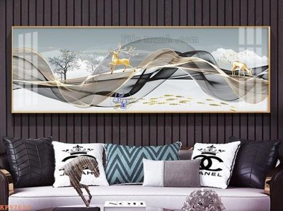 Tải file gốc File tranh hiện đại pha lê gương KF97620 dùng cho in ấn