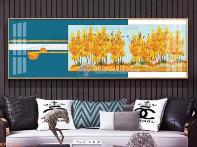 File tranh File tranh hiện đại pha lê gương KF97648 (bản gốc) in lụa 3D