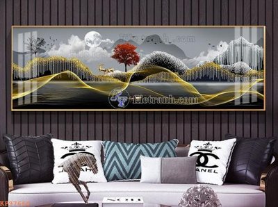 File gốc File tranh hiện đại pha lê gương KF97660 (in mica) cắt laser