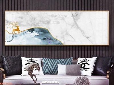 File gốc File tranh hiện đại pha lê gương KF97691 (in mica) cắt laser