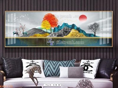 File gốc File tranh hiện đại pha lê gương KF97735 (dành cho trang trí nội thất)