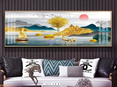 File PSD File tranh hiện đại pha lê gương KF97756 (bản gốc) đã tách nền