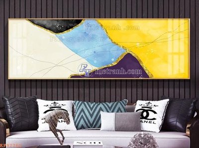 File tranh File tranh hiện đại pha lê gương KF97763 (bản gốc) in lụa dán tường