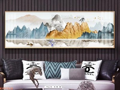 Tải file File tranh hiện đại pha lê gương KF97826 (gốc) chủ đề phong thủy