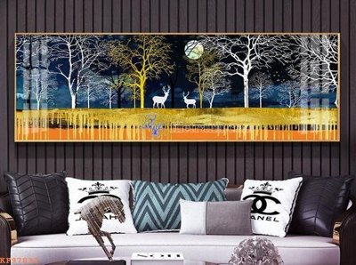 File tranh File tranh hiện đại pha lê gương KF97832 (gốc) in trên kính