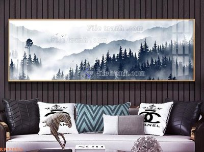 File in ấn File tranh hiện đại pha lê gương KF97854 (bản gốc) sắc nét