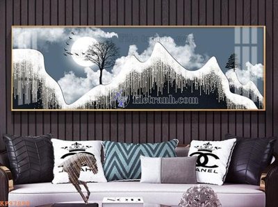 File gốc File tranh hiện đại pha lê gương KF97898 (thiết kế) độc quyền