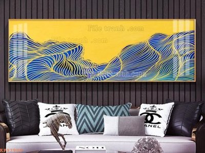 File tranh in tráng gương File tranh hiện đại pha lê gương KF97909 (siêu nét)