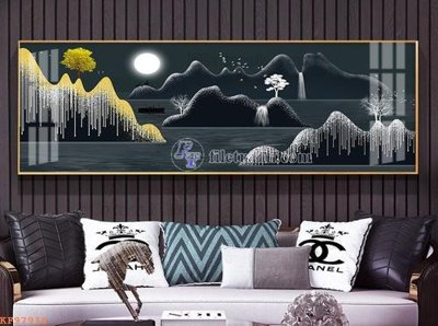 File tranh in mica File tranh hiện đại pha lê gương KF97916 (độ phân giải cao)