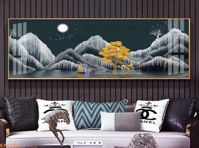 File tranh in mica File tranh hiện đại pha lê gương KF97939 (độ phân giải cao)