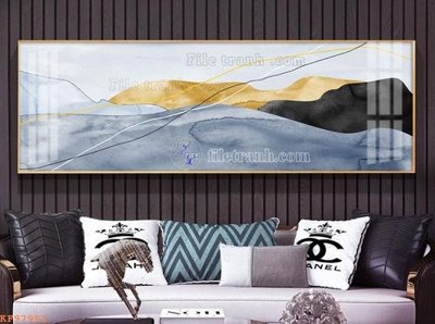 File tranh File tranh hiện đại pha lê gương KF97952 (gốc) phong cách tối giản