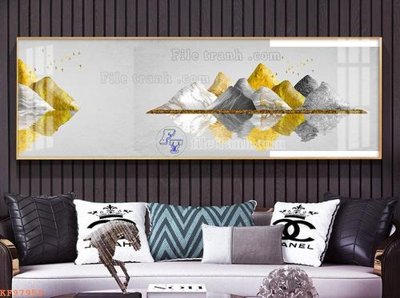 File ảnh File tranh hiện đại pha lê gương KF97959 (gốc) in PP, decal