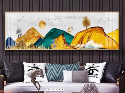 File gốc File tranh hiện đại pha lê gương KF97983 (phong cách) tối giản