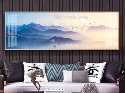 File gốc File tranh hiện đại pha lê gương KF98033 (cho in ấn) độc quyền