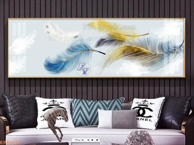 File in trần File tranh hiện đại pha lê gương KF98034 (bản gốc 3D) sống động