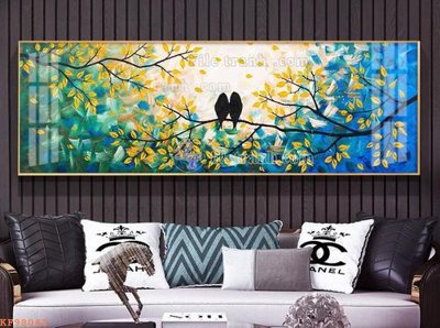 Ảnh gốc File tranh hiện đại pha lê gương KF98042 (độ nét cao) in mica