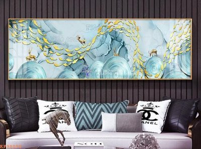 File in lụa File tranh hiện đại pha lê gương KF98090 (tân cổ điển) File tranh hiện đại pha lê gương KF98090