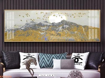 File tranh File tranh hiện đại pha lê gương KF98094 (gốc) chủ đề thiên nhiên
