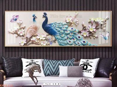 File gốc File tranh hiện đại pha lê gương KF98214 (thiết kế) cho in ấn