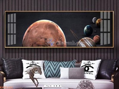 Ảnh gốc file in lụa File tranh hiện đại pha lê gương KF98283 chi tiết