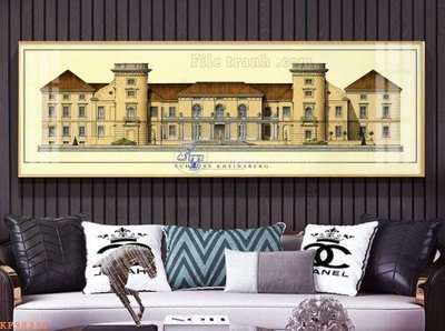 File ảnh File tranh hiện đại pha lê gương KF98320 (gốc) dùng in Pano