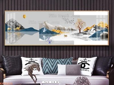 Download file gốc File tranh hiện đại pha lê gương KF98322 (in mica) logo