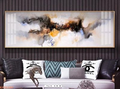 File in trần File tranh hiện đại pha lê gương KF98389 (bản gốc) trời sao