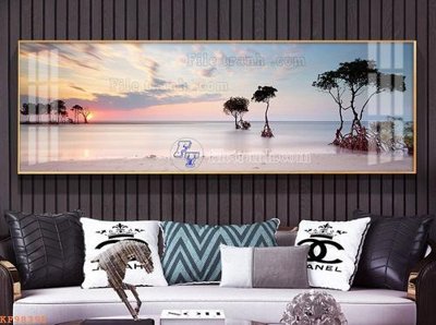 File in trần File tranh hiện đại pha lê gương KF98395 (file gốc) xuyên sáng