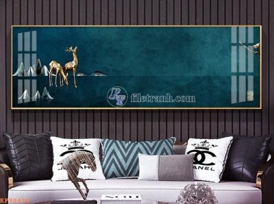 File in ấn File tranh hiện đại pha lê gương KF98436 (bản gốc) cao cấp