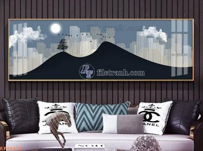 File gốc File tranh hiện đại pha lê gương KF98438 (PNG) không nền chất lượng