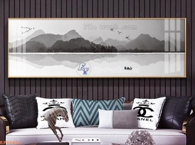 Tải file File tranh hiện đại pha lê gương KF98454 (PSD) cho in tranh kính