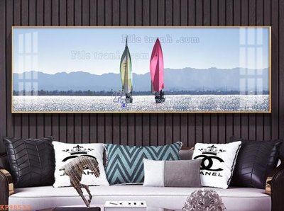 File tranh File tranh hiện đại pha lê gương KF98532 (bản gốc) in lụa 3D