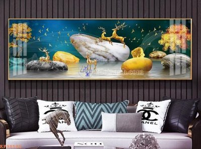 File tranh gốc PSD File tranh hiện đại pha lê gương KF98585 còn nguyên layer