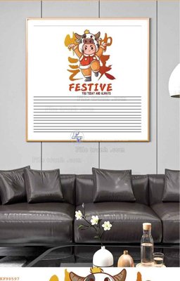 File tranh File tranh hiện đại pha lê gương KF98597 (bản gốc) treo phòng ăn