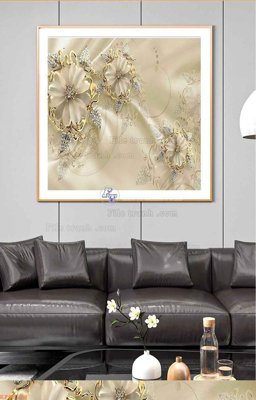 File in ấn File tranh hiện đại pha lê gương KF98628 (bản gốc) từ file gốc