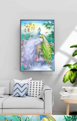 File tranh File tranh hiện đại pha lê gương KF98630 (bản gốc) treo tường