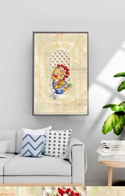 File tranh File tranh hiện đại pha lê gương KF98632 (bản gốc) in canvas