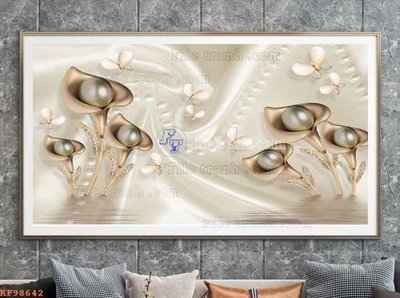 File tranh ảnh gốc File tranh hiện đại pha lê gương KF98642 dùng cho in khổ lớn