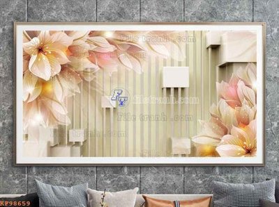 File ảnh File tranh hiện đại pha lê gương KF98659 (gốc) dùng in Pano