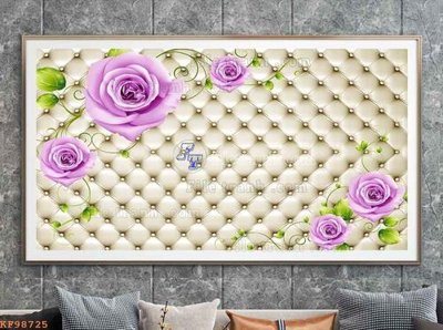 Ảnh gốc file in lụa File tranh hiện đại pha lê gương KF98725 chi tiết