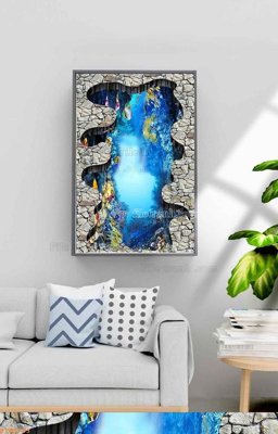 Tệp tin gốc File tranh hiện đại pha lê gương KF98783 (chất lượng cao) File tranh hiện đại pha lê gương KF98783