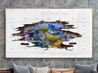 Download file gốc File tranh hiện đại pha lê gương KF98812 (in mica) logo