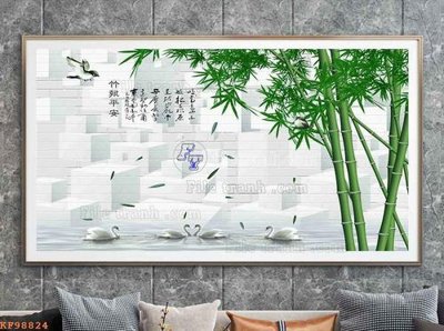 File gốc File tranh hiện đại pha lê gương KF98824 (PNG) nền trong suốt