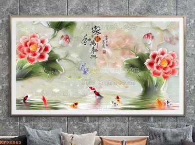 Download file gốc File tranh hiện đại pha lê gương KF98843 (in mica) 3D