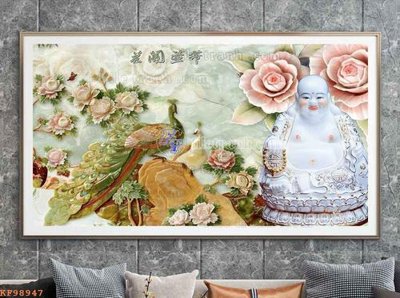 File tranh File tranh hiện đại pha lê gương KF98947 (bản gốc) in lụa dán tường