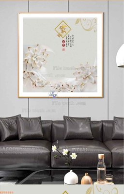 Tải file File tranh hiện đại pha lê gương KF98985 (PSD) cho in ấn quảng cáo