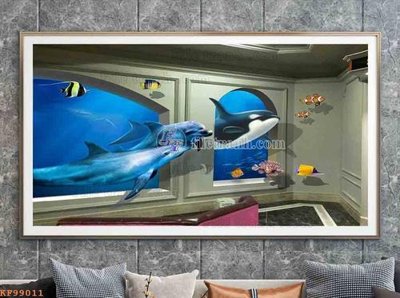 File gốc File tranh hiện đại pha lê gương KF99011 (cho in UV) siêu nét